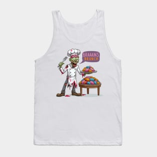 Chef zombie - Braaains Brunch Tank Top